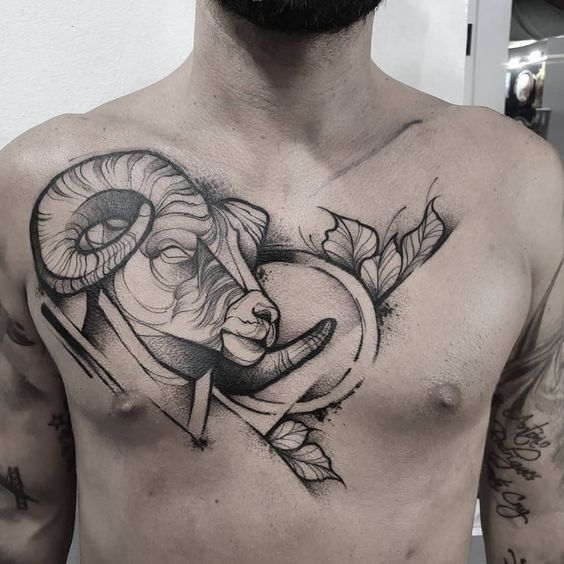 Beautiful and Lucky Aries Tattoo Designs
