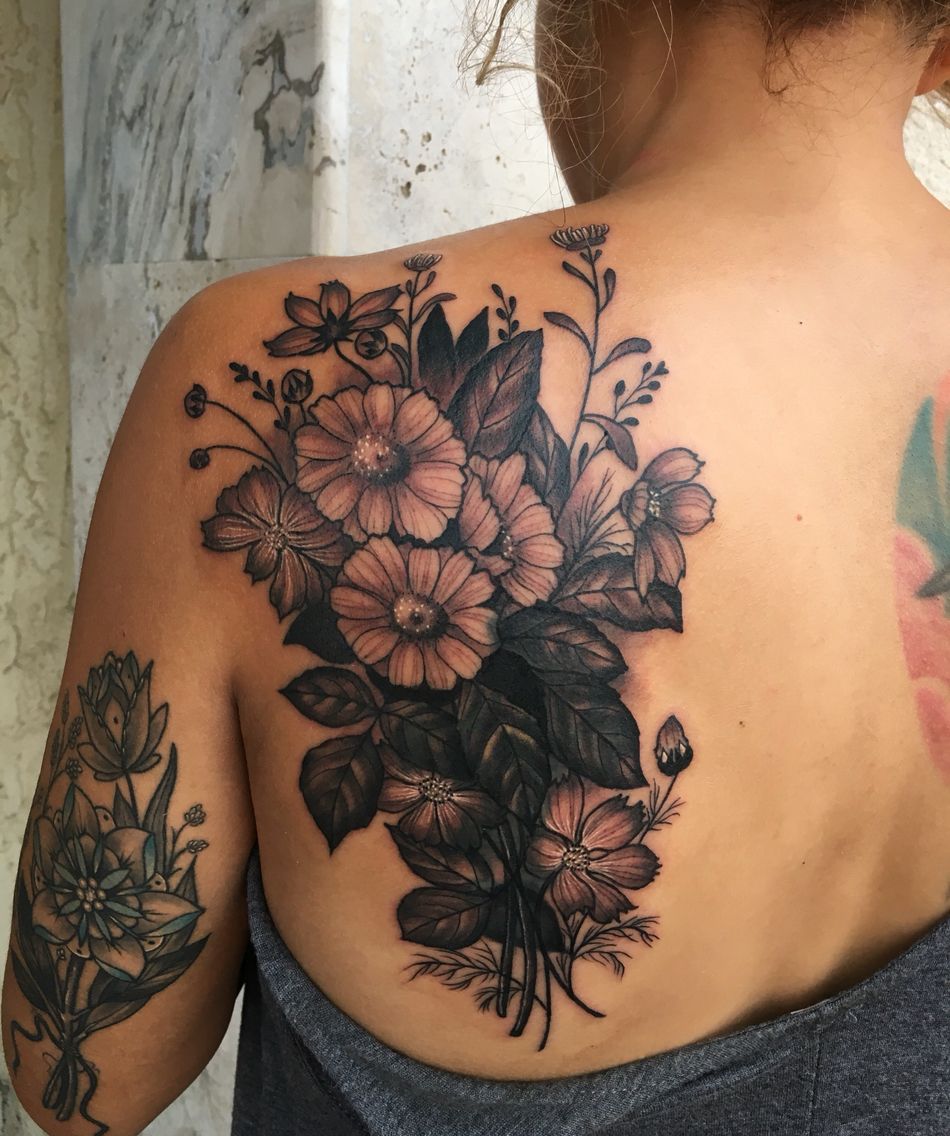 Back Tattoo Cover Up Design 5