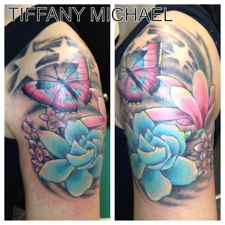 Floral sleeve tattoo