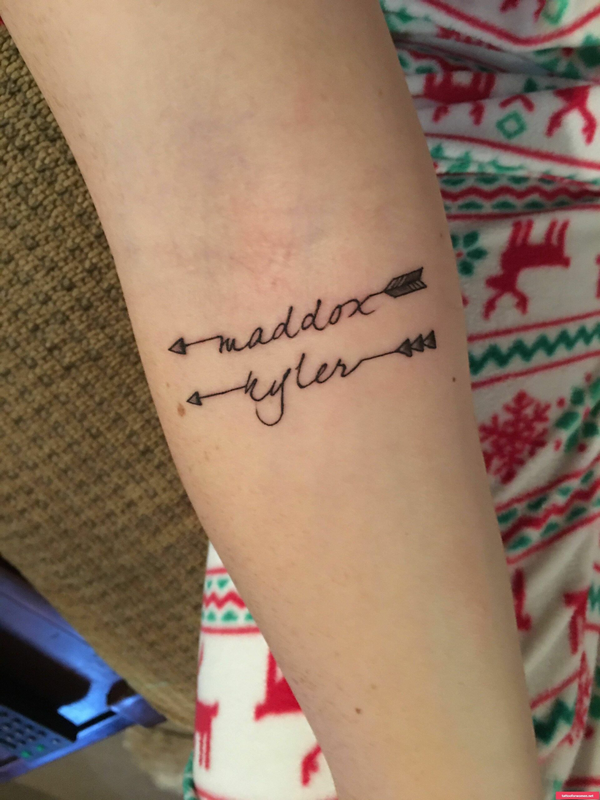 2 Names Tattoo Ideas
