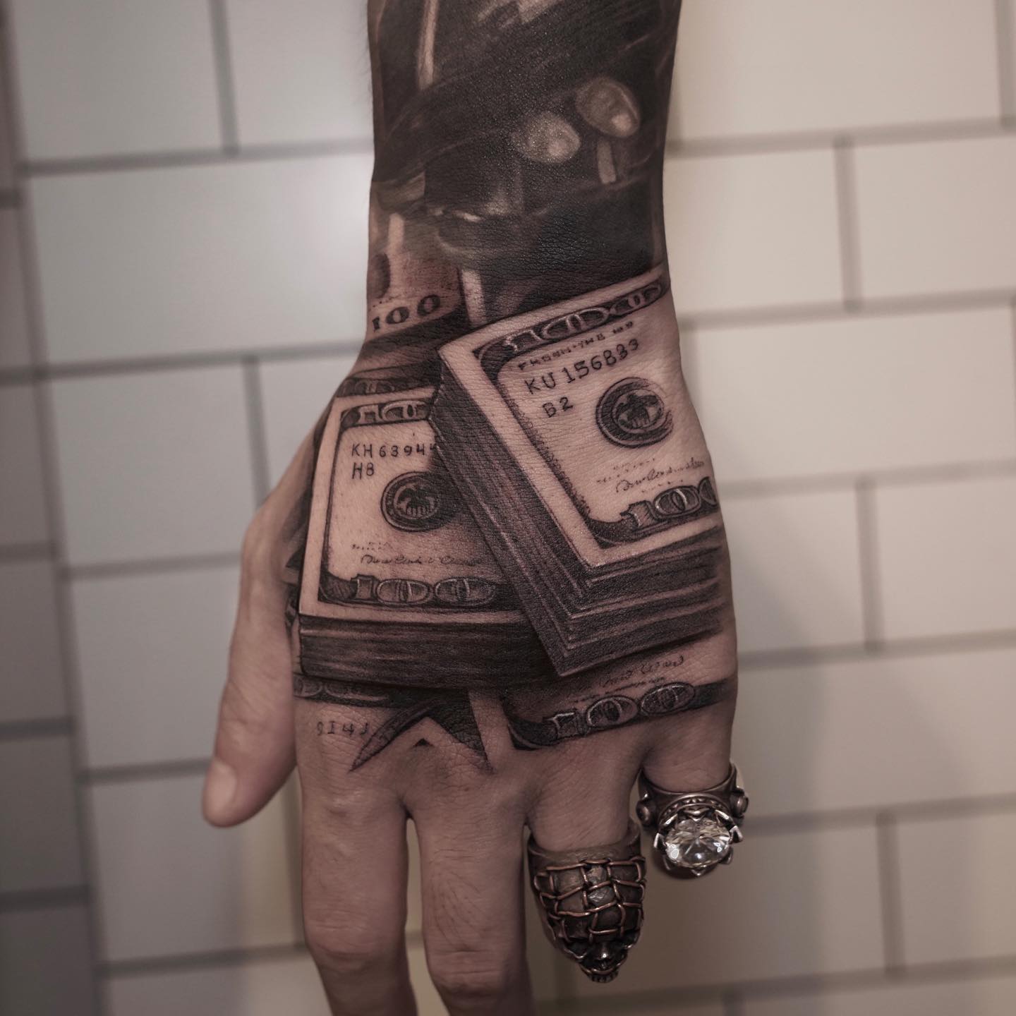 Classic Hundred Dollar Bill Tattoo