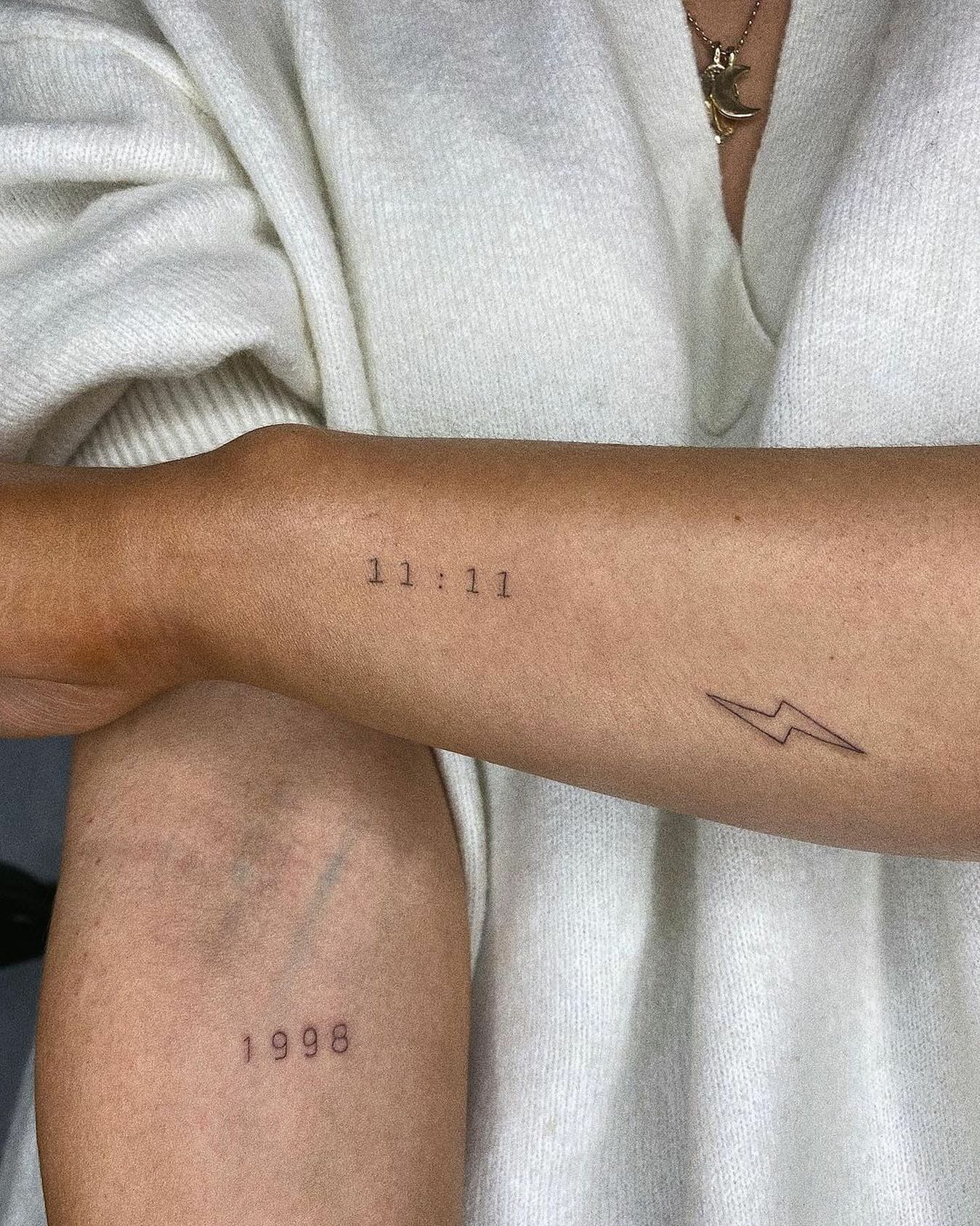 Ornate 1111 Tattoo Design