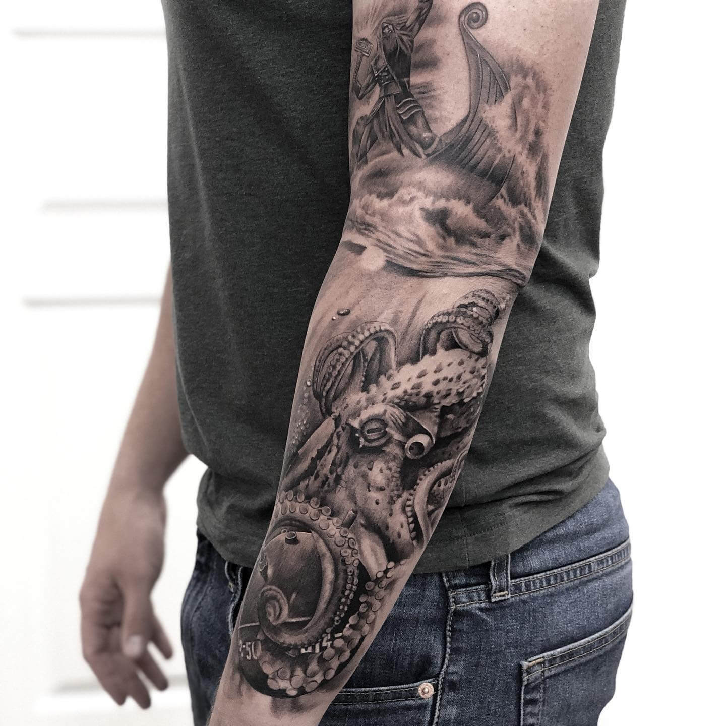 Underwater Tattoo Sleeve