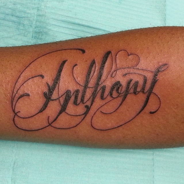 Anthony Name Tattoo (Flickr)