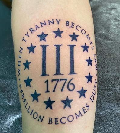 13 Stars Side Tattoo