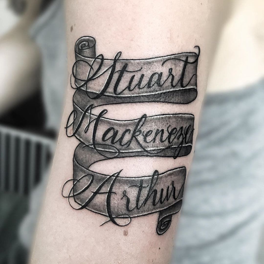 Amazing Banner Tattoo Designs