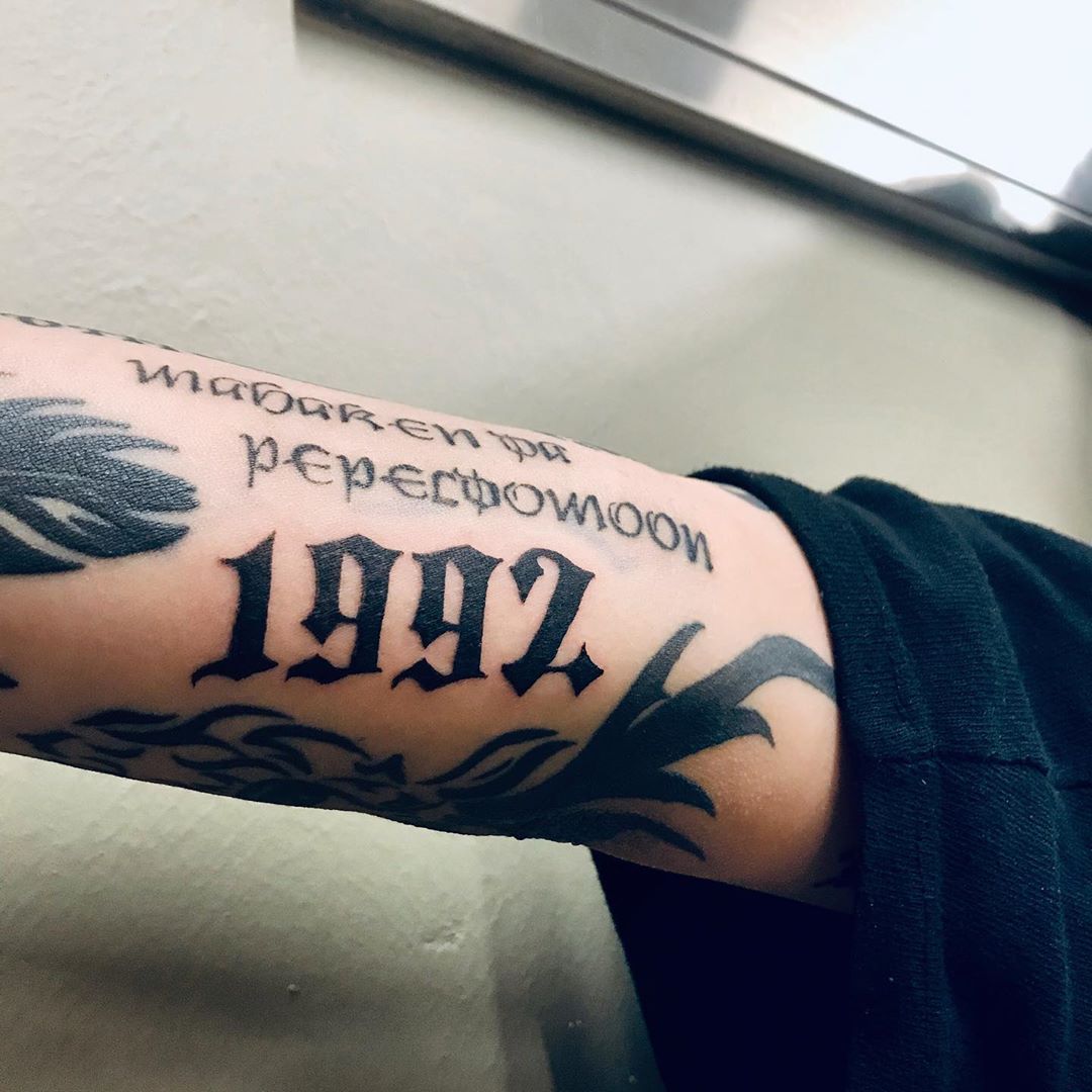 Bold 1992 Tattoo Design