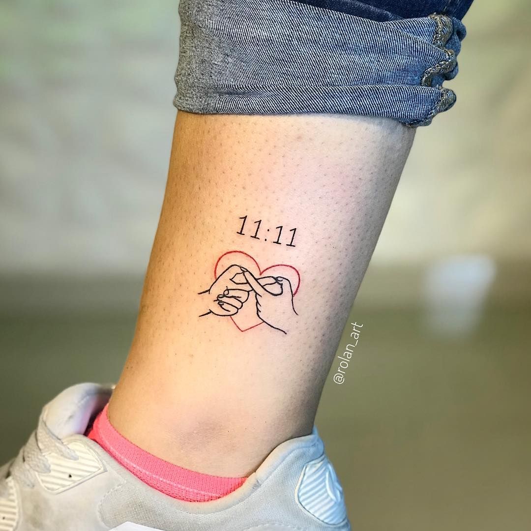 Elegant 11:11 Tattoo Script