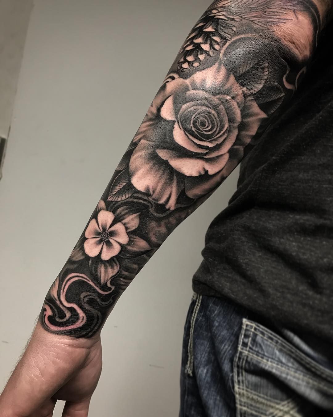 Flower Sleeve Tattoo