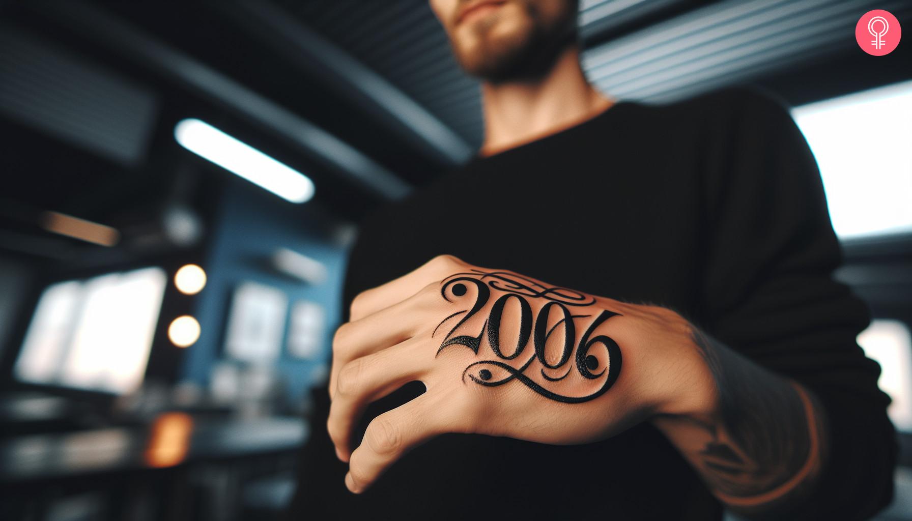 Hand tattoo design