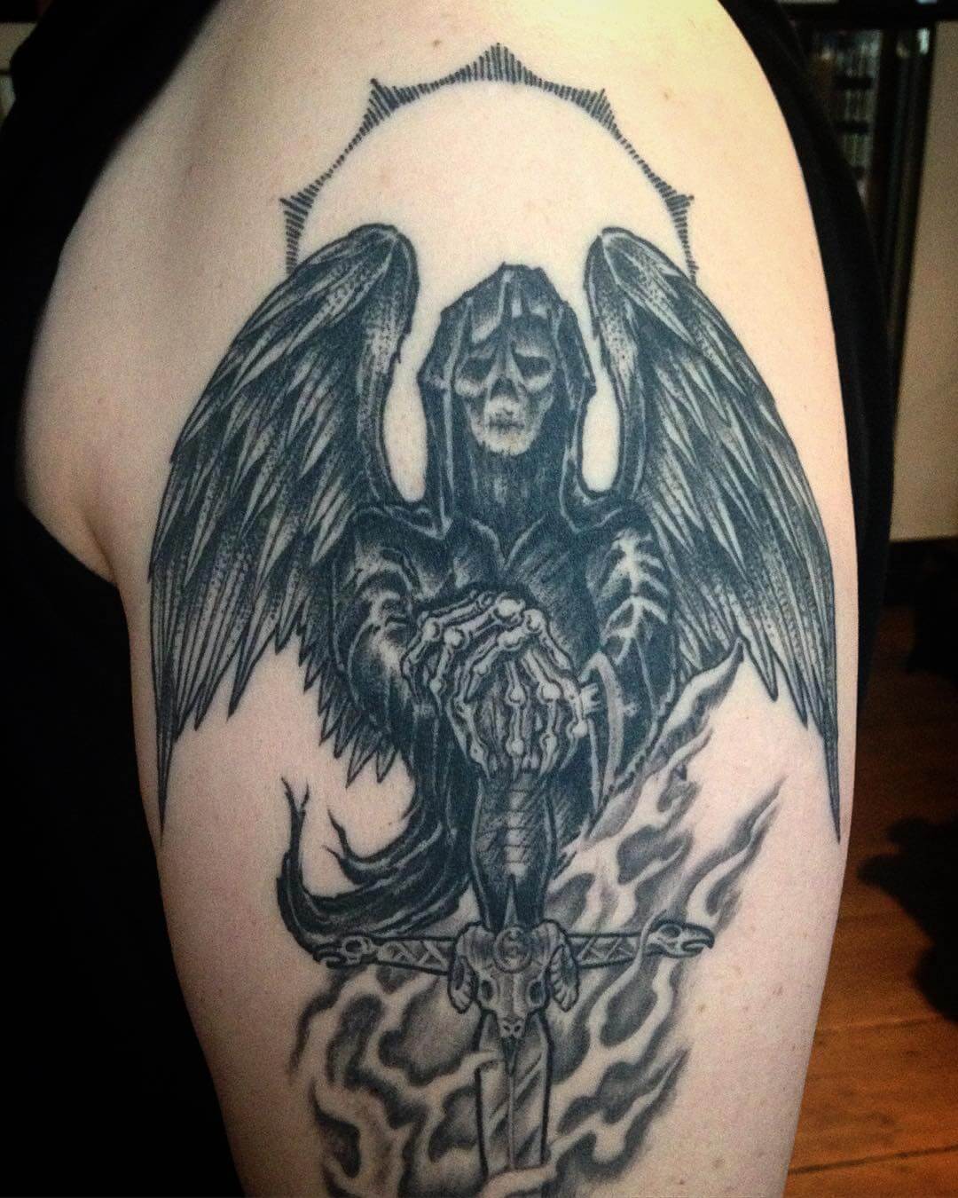 101 Amazing Angel Of Death Tattoos For 2024!
