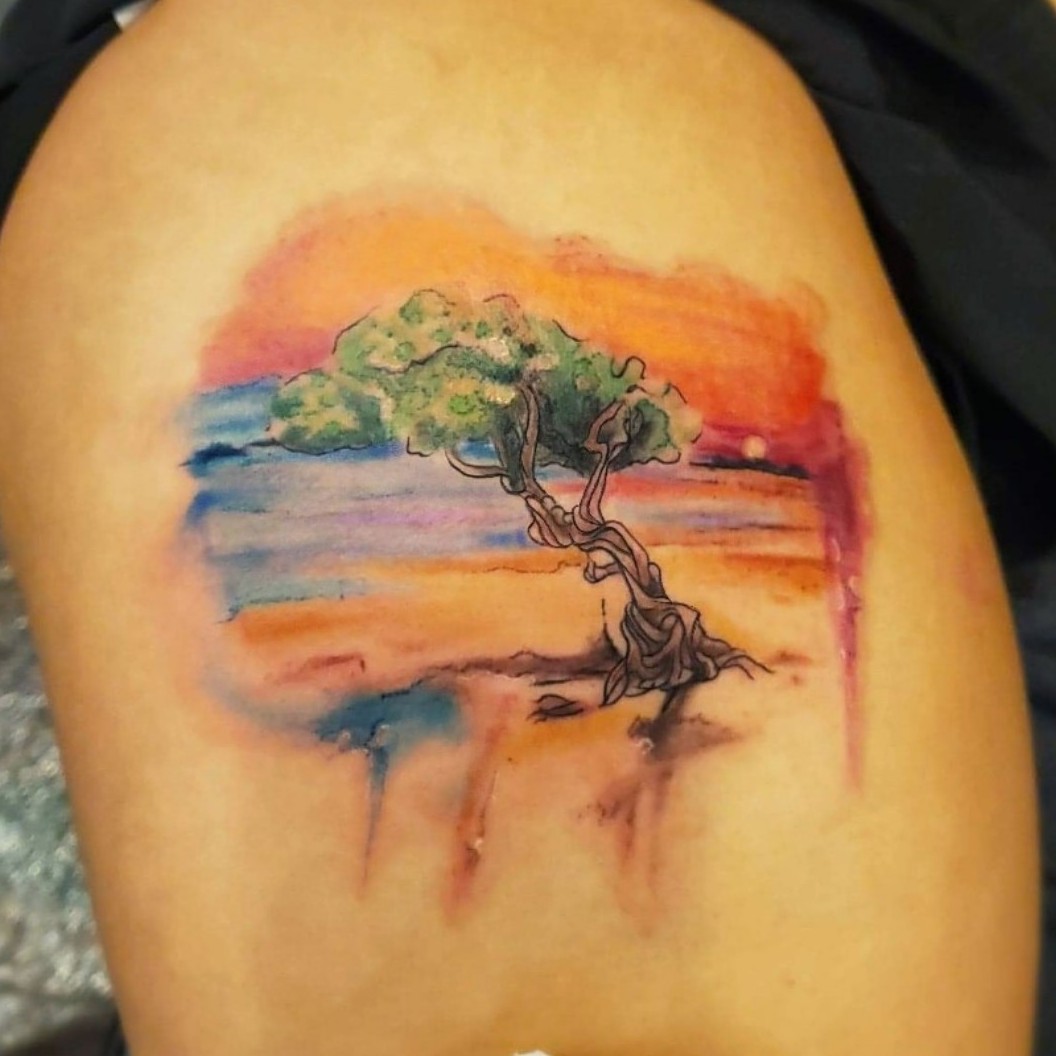 Kitesurfing and Water Sports Tattoo