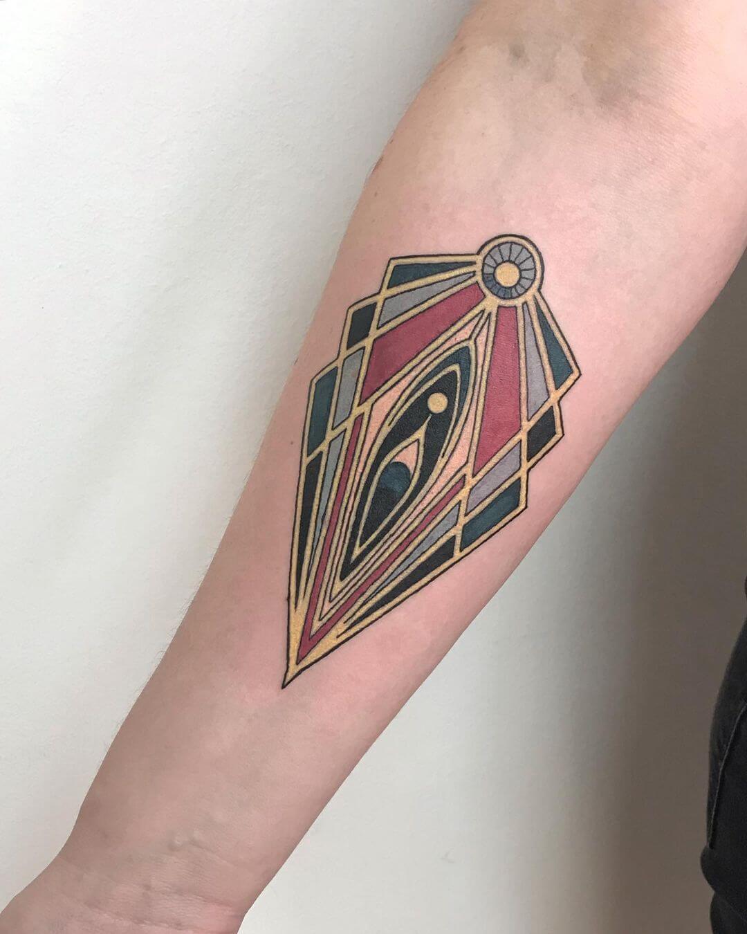 Geometric Art Deco Tattoo