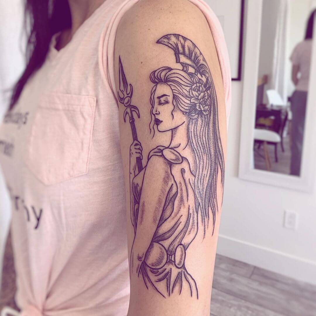 Athena Warrior Tattoo