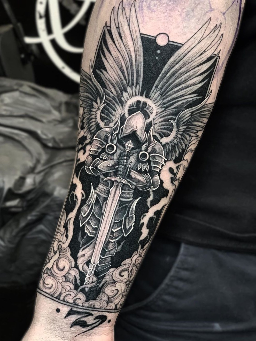 Archangel Gabriel Symbol Tattoo