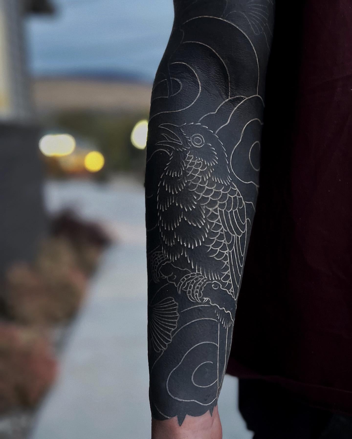 Geometric Blackout Tattoo