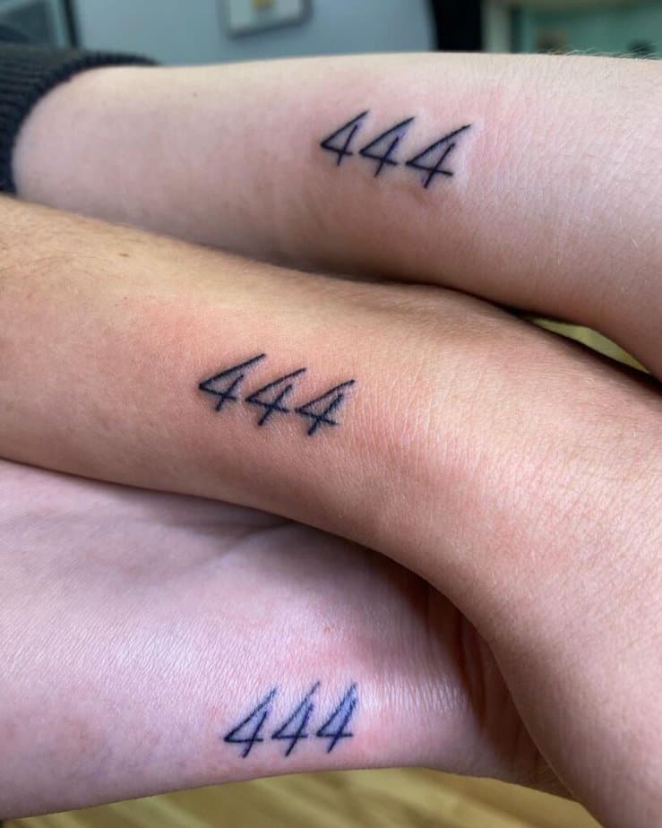 Floral 444 Tattoo