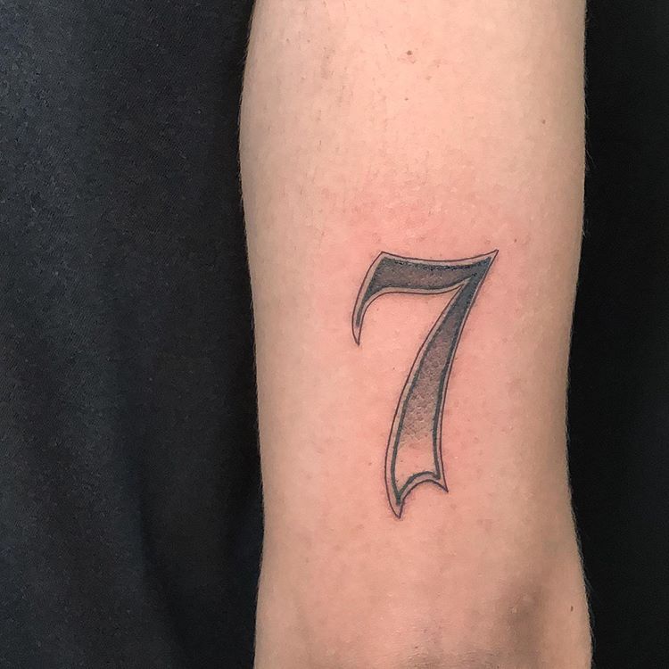 Tattoo Of Number 7