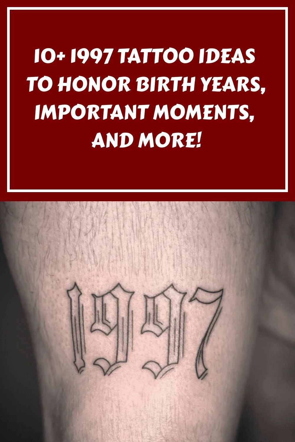 Personal Memento 1997 Tattoo
