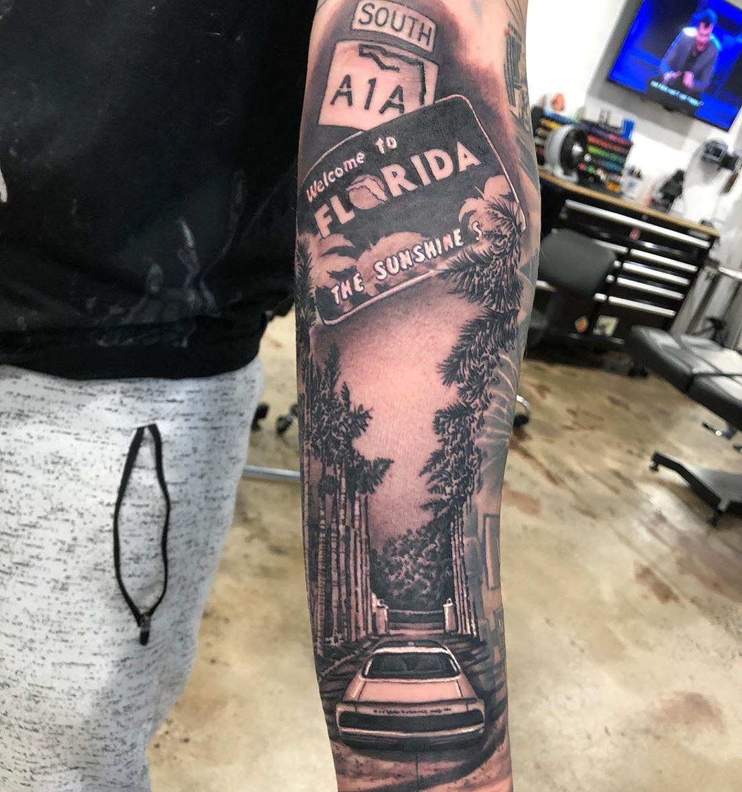 Arm Florida Tattoo Ideas - Floridian Wildlife