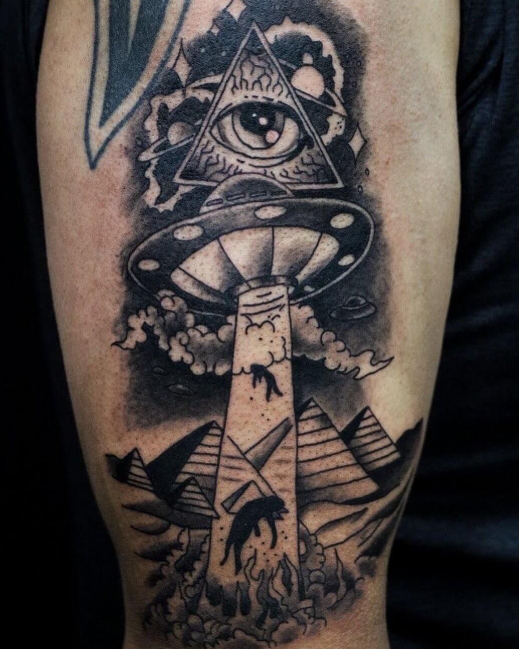 Anunnaki Celestial Bodies Tattoo