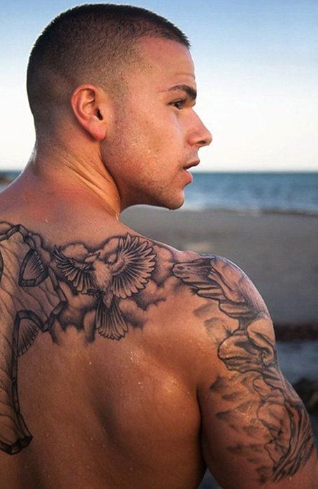 Back of Shoulder Tattoo