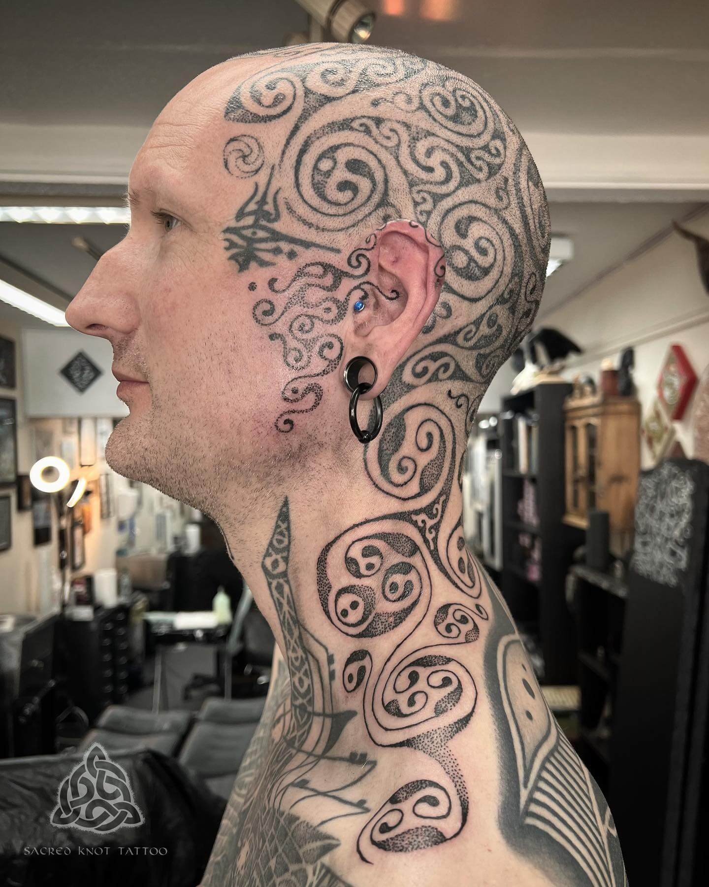 Bald Head Tattoo 4