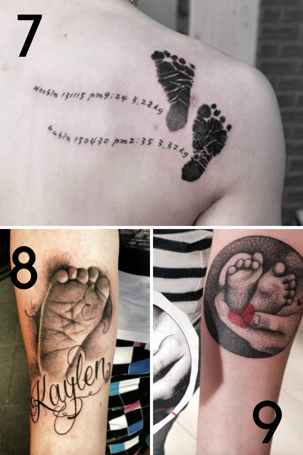 Baby Footprint Tattoo Ideas at Marie Dillon blog