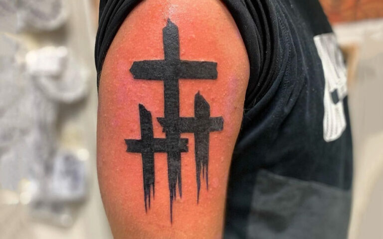 Meaningful Cross Tattoo