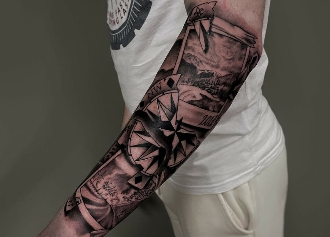 Arm Half Sleeve Tattoo Idea