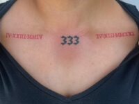 333-Tattoo-With-Roman-Numerals