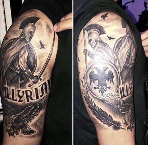 Floral Albanian Tattoo