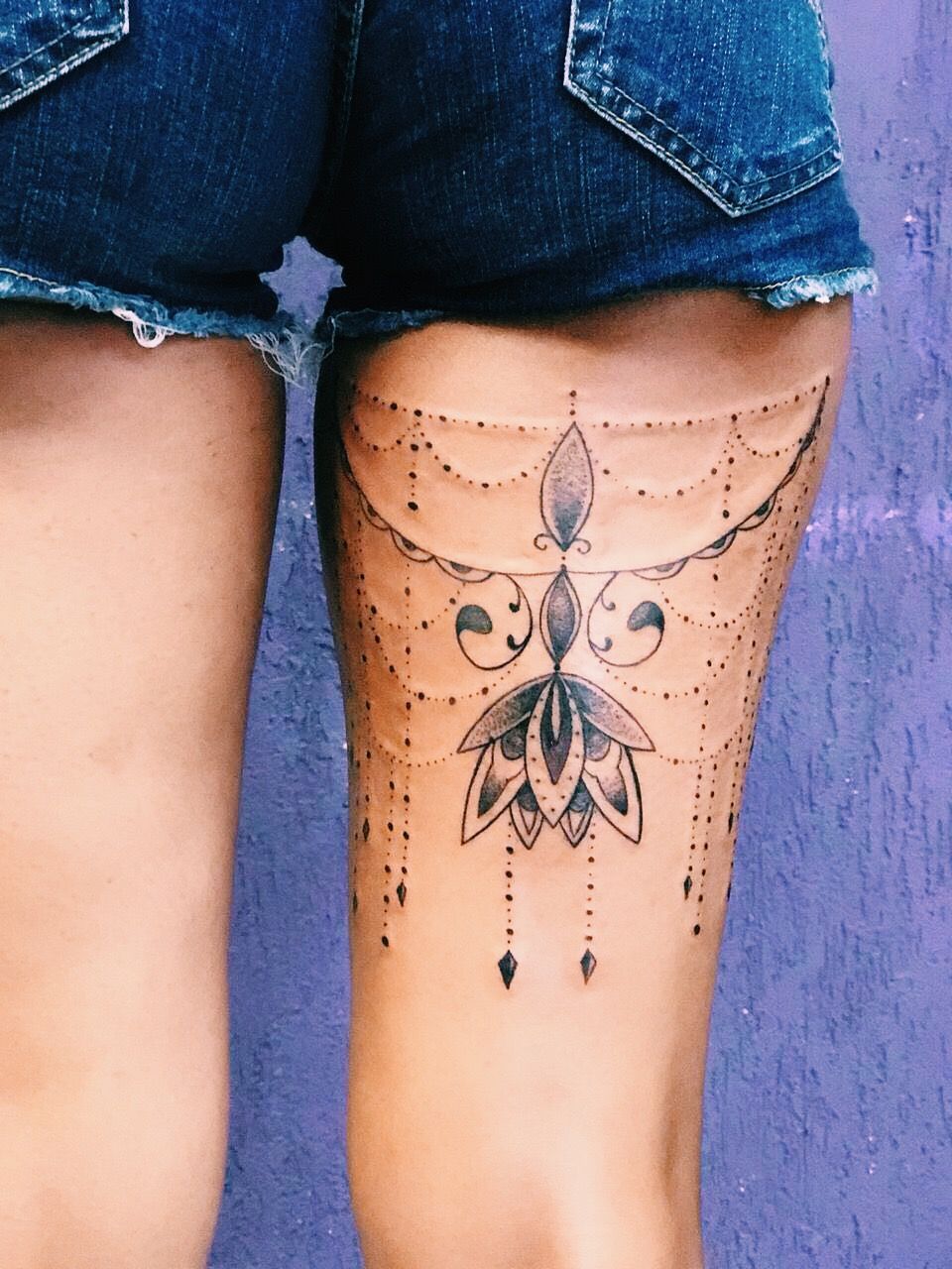 Back Of The Leg Tattoo