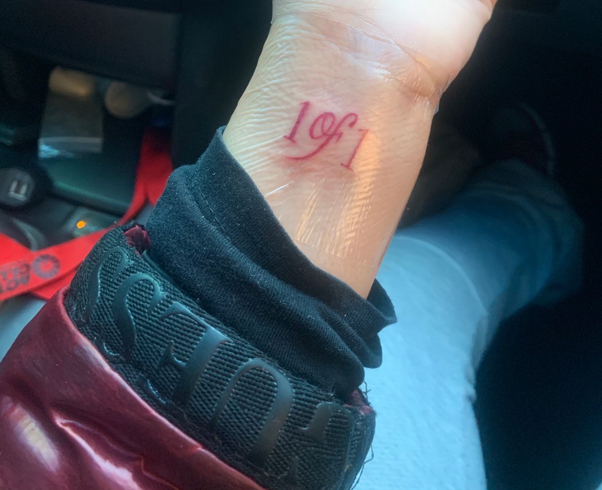 1of1 Tattoo | Red Ink Tattoos, Rib Tattoos for Women, Tattoos for Daughters