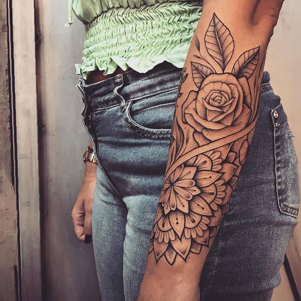 Inspirational Quote Arm Tattoo