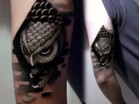 3d-owl-mens-back-of-arm-tattoo