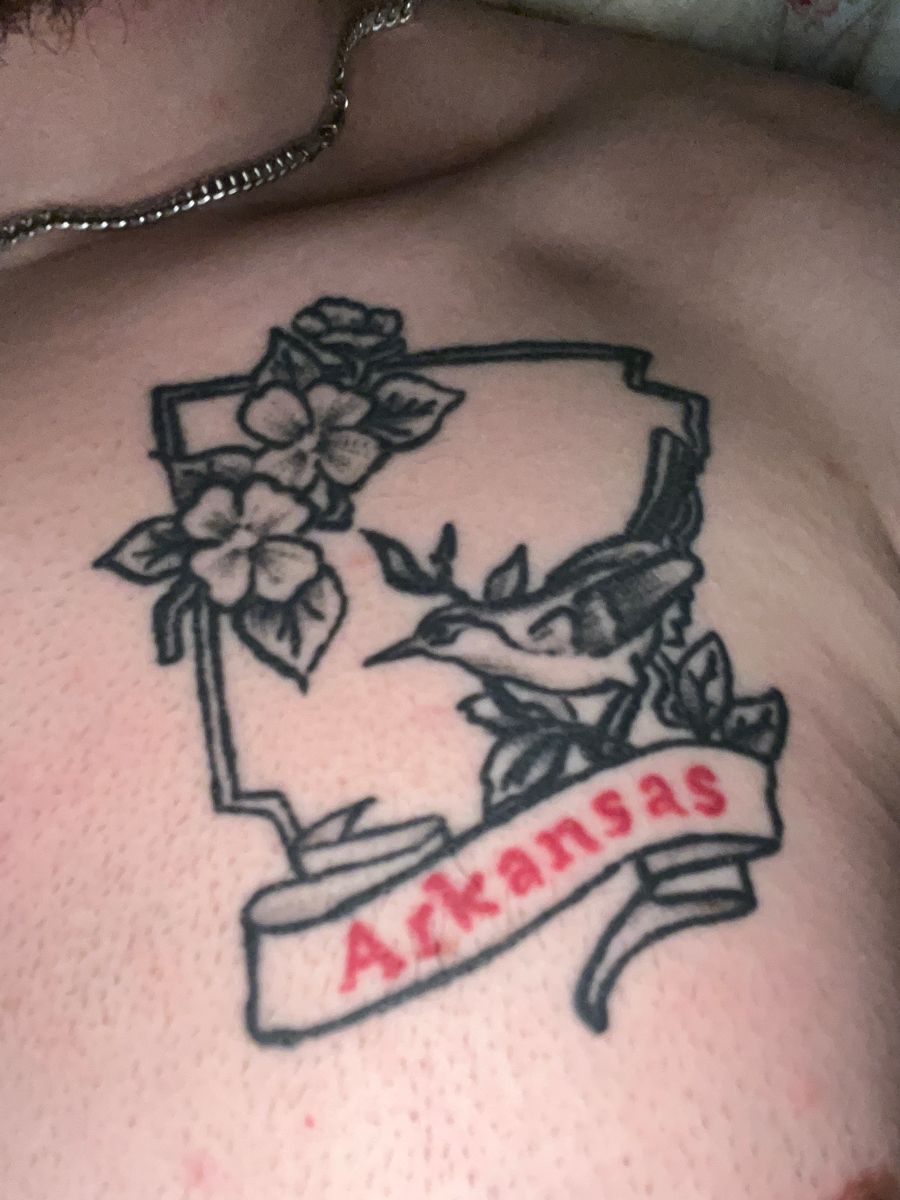 Arkansas Tattoo | Arkansas tattoo, Alabama tattoos, State tattoos