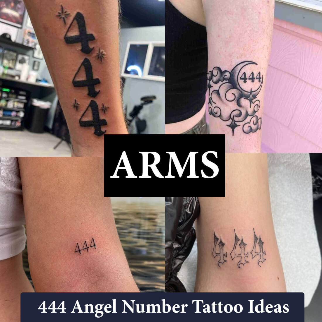 Best 444 Angel Number Tattoo Ideas