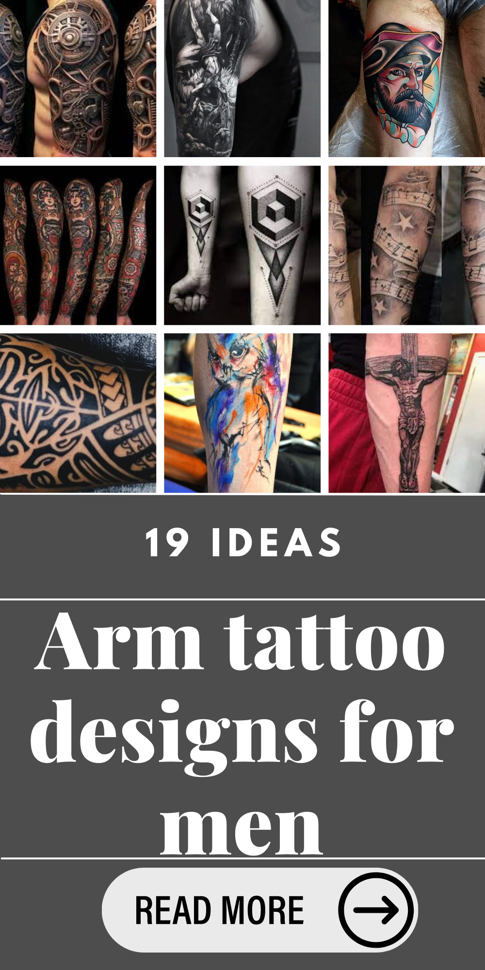 Bold Geometric Shapes Tattoo