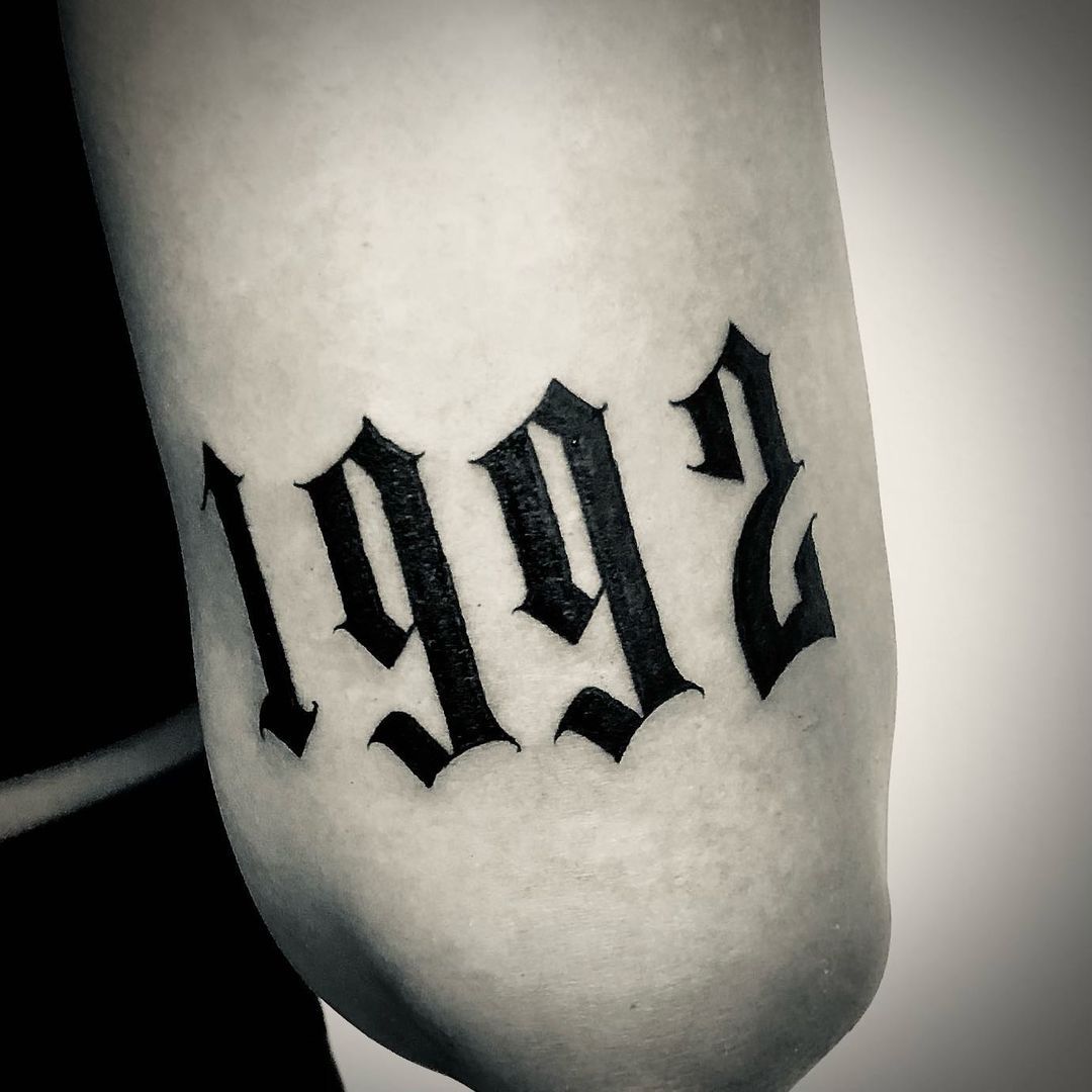 1992 Printable Calendar Tattoo