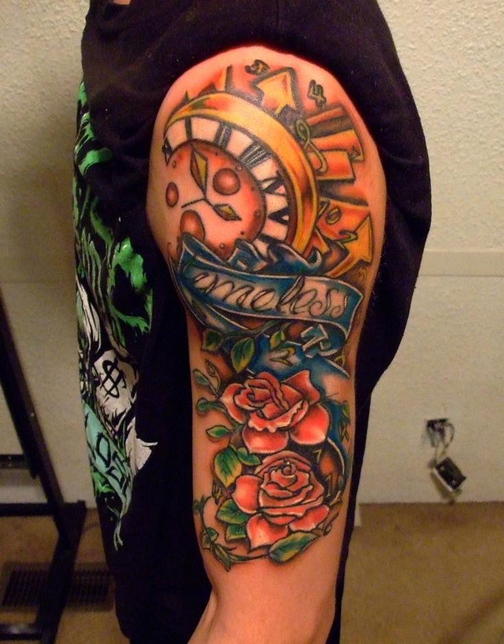 Timeless 1/4 sleeve tattoo design
