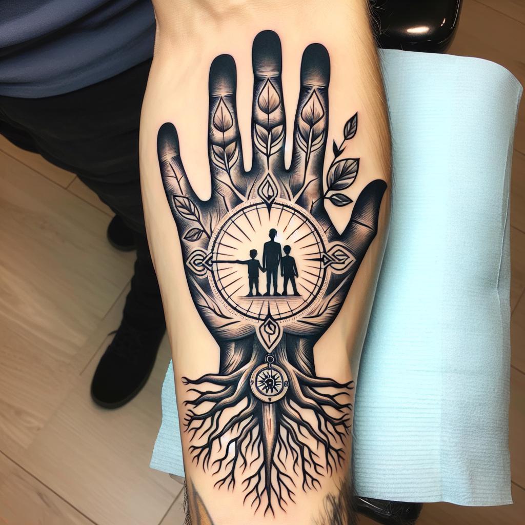 Infinity Tattoo with Sons' Names