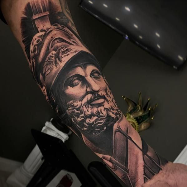 Ares Greek Tattoo