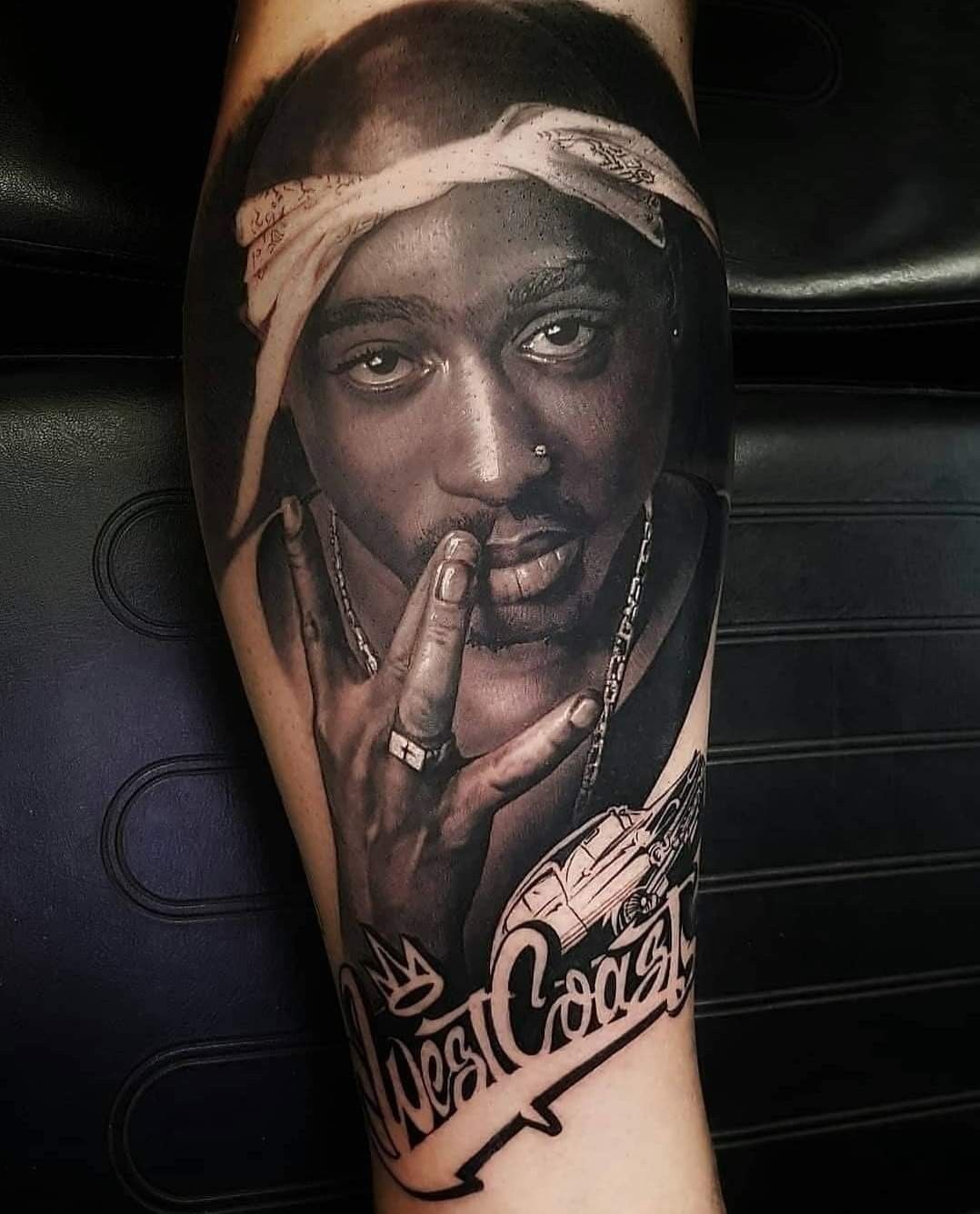 Tupac’s Portrait Tattoo
