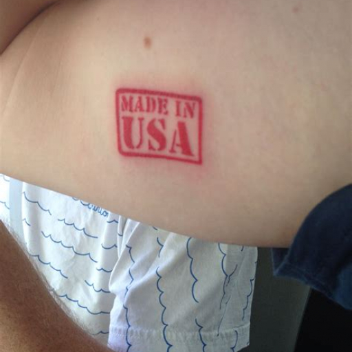 Medium Sized Patriotic Tattoo