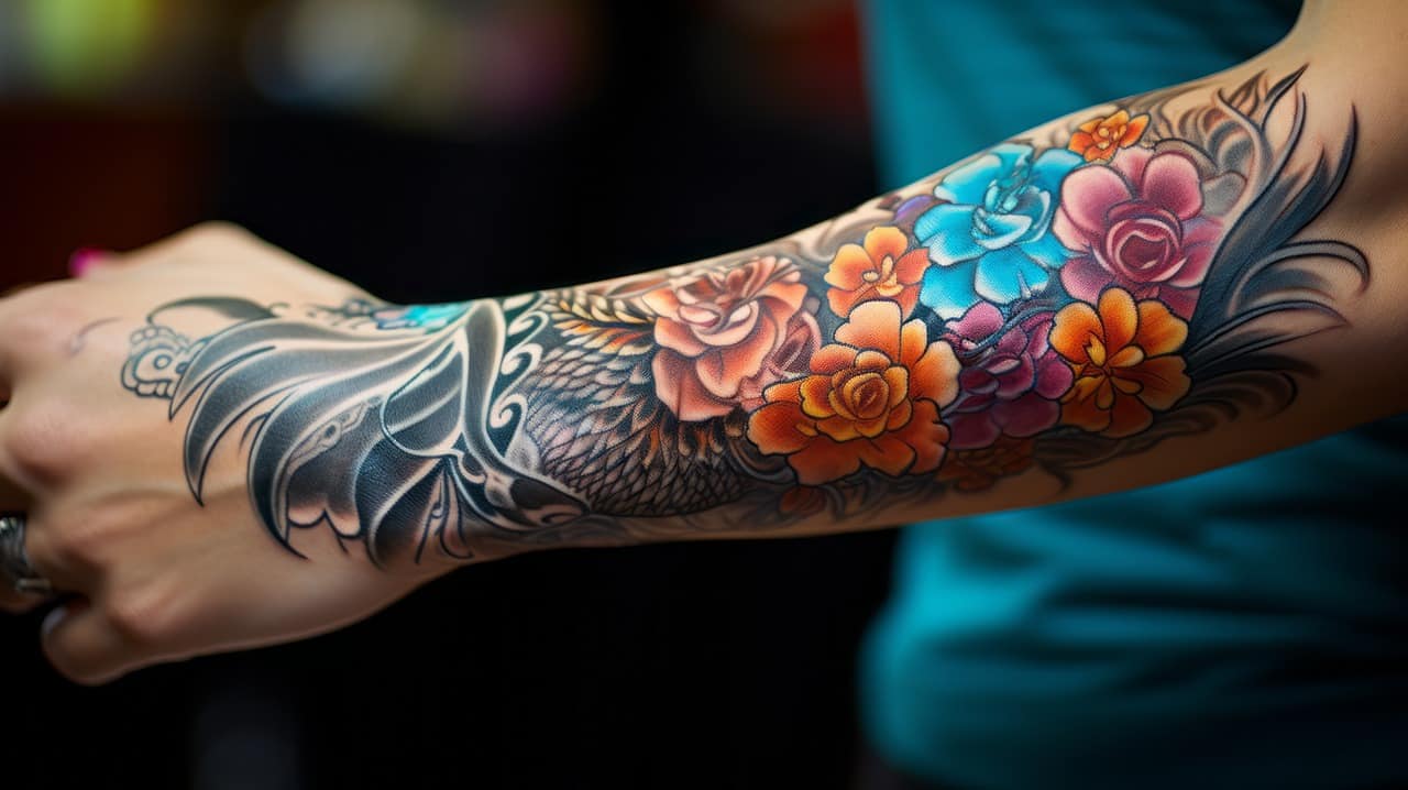 A collection of $50 tattoo examples