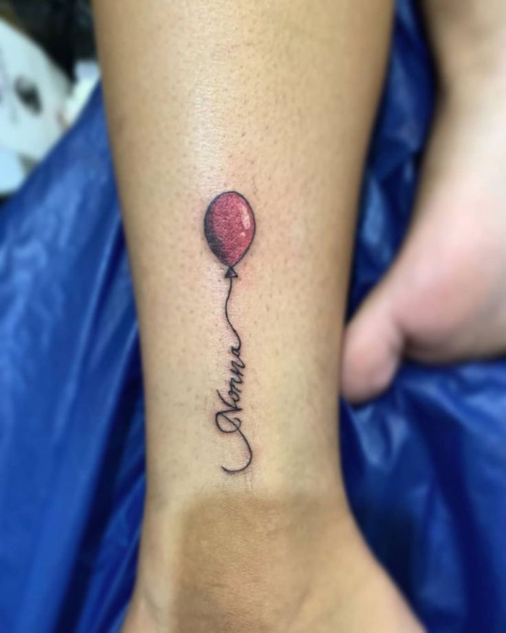 Elegant Balloon Tattoo