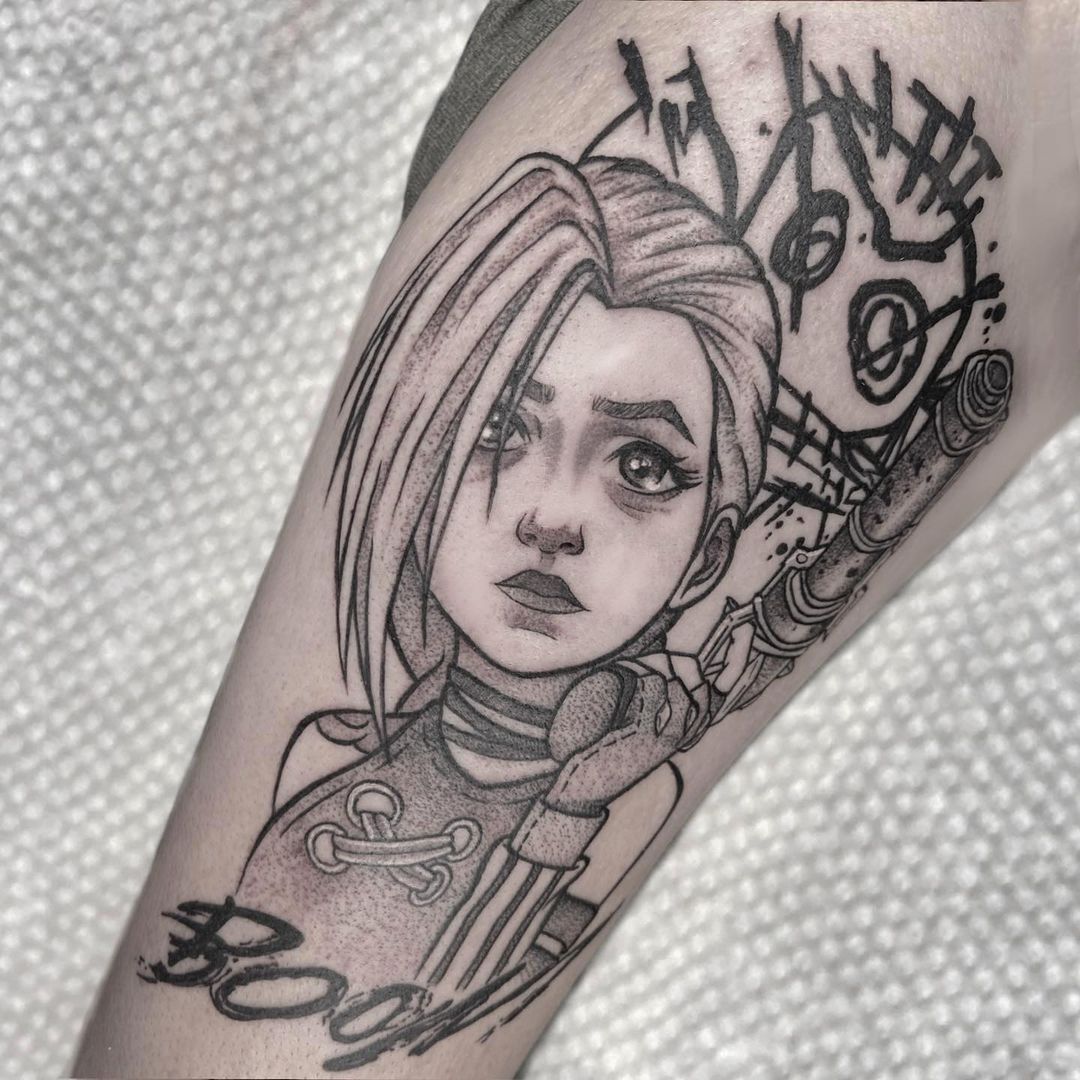Arcane Tattoo Design featuring abstract elements
