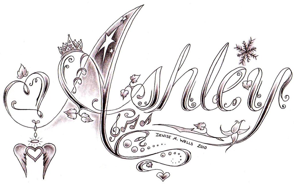 Denise A. Wells Ashley Tattoo Design