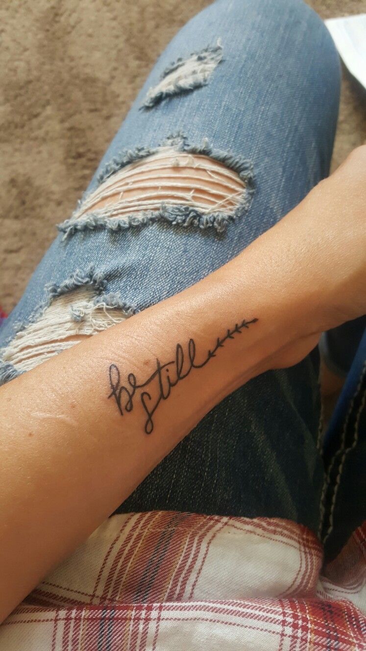 Minimalist Be Still Tattoo